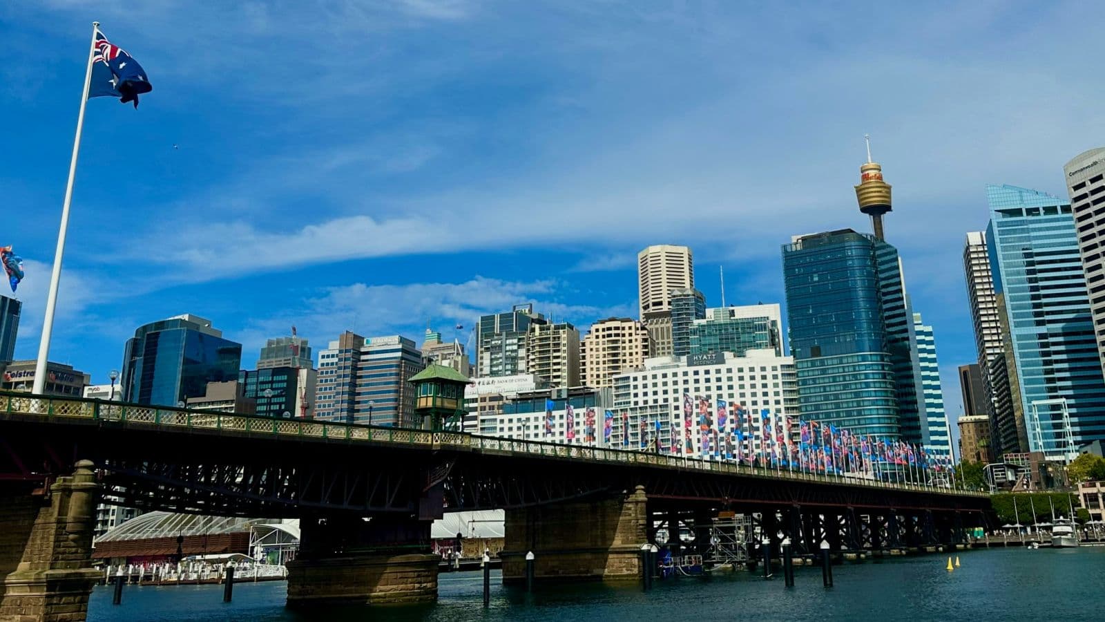 Darling Harbour hotels and waterfront in Sydney