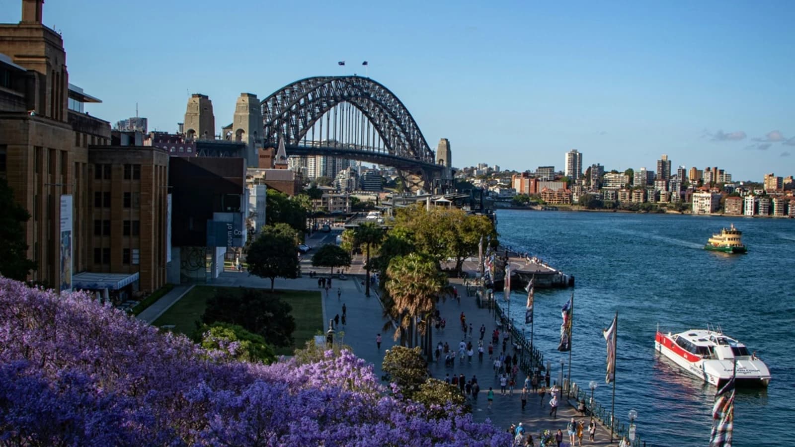 Sydney Opera House and harbour accommodation areas