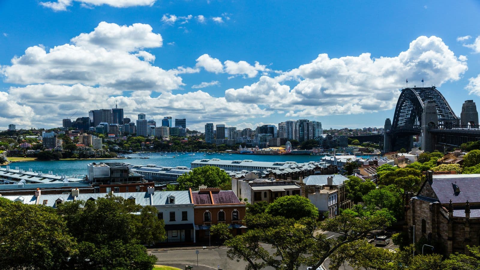 The Rocks historic streets near Sydney Harbour